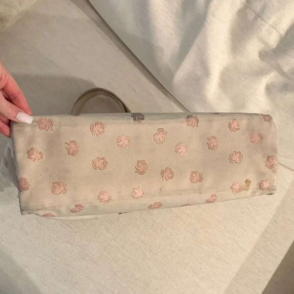 Coach Cream Tote with Brown Accents - Picture 6 of 9